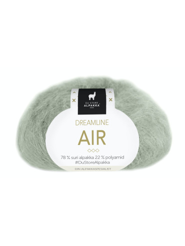RAKLA Alpakka - Dreamline Air, farve 318 Støvgrøn