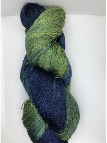RAKLA garn, Lace Silk, Silke - farve Spruce
